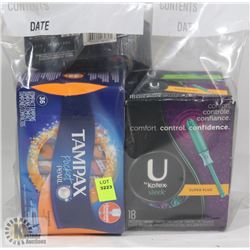 BAG OF ASSORTED TAMPONS