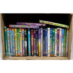 BOX OF KIDS DVD'S INCLUDING SOME DISNEY TITLES