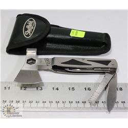 SHEFFIELD AXE HEAD MULTITOOL WITH CARRY POUCH