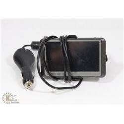 GARMIN GPS UNIT WITH POWER SUPPLY CORD AND MOUNT