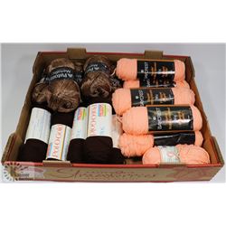 FLAT OF ASSORTED YARN