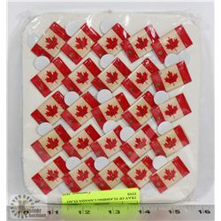 TRAY OF FLASHING CANADA FLAG PINS