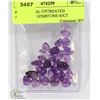 Image 1 : #45-NATURAL UNTREATED AMETHYST GEMSTONE 63CT