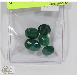 #38-NATURAL GREEN EMERALD GEMSTONE 44.5CT