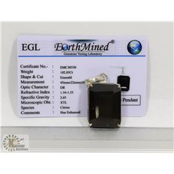 #53-CITRINE PENDANT .925 STERLING SILVER 102.85CT