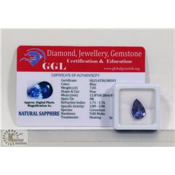 #52-NATURAL BLUE SAPPHIRE GEMSTONE 6.75CT