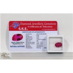 #62-NATURAL PINK SAPPHIRE GEMSTONE 5.90CT