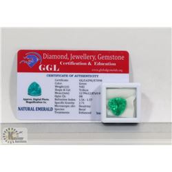 #64-NATURAL GREEN EMERALD GEMSTONE 9.82CT
