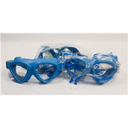 LOT OF THREE SWIMMING GOGGLES
