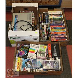 ESTATE BUNDLE OF VHS MOVIES AND VHS PLAYER