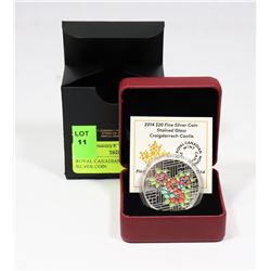 2014 RCM $20 FINE SILVER COIN: STAINED GLASS -