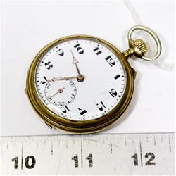 VINTAGE REMONTAIN PIN SET POCKET WATCH - WORKING