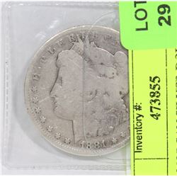 1881 MORGAN SILVER DOLLAR.