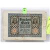 Image 1 : 1920 GERMAN 100 MARK BILL.