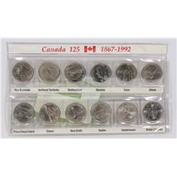 CANADIAN 125 YEAR 12 QUARTER DISPLAY