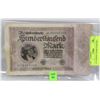Image 1 : 1923 GERMAN 100,000 MARK BILL.