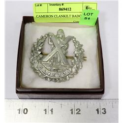 CAMERON CLANKILT BADGE