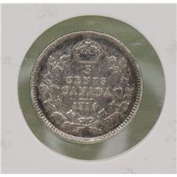 1914 CANADIAN GEORGE V 5 CENT COIN