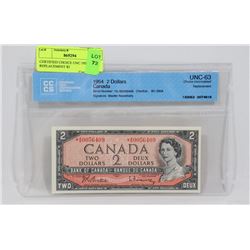 CERTIFIED CHOICE UNC 1954 A/B REPLACEMENT $2
