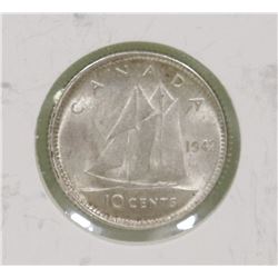 1942 GVI 10 CENT COIN