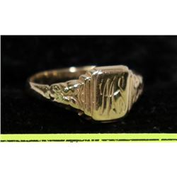 VINTAGE ESTATE 10K YELLOW GOLD LADIES SIGNATURE