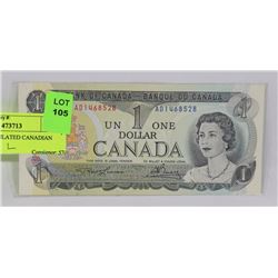 1973 UNCIRCULATED CANADIAN DOLLAR.