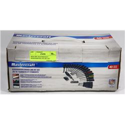 NEW 40PC MASTERCRAFT SCREWDRIVER AND BIT SET