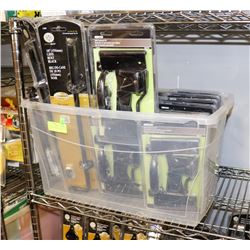 BIN OF GATE KITS, CANE BOLTS AND MORE.