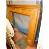 Image 1 : OAK FIREPLACE MANTLE 53" H X 73"W