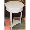 Image 1 : GREY END TABLE WITH DRAWER. FURNITURE