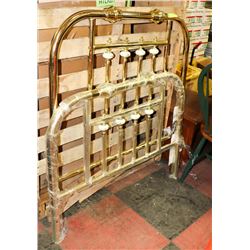 NEW SINGLE BRASS BED WITH FRAME