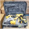 Image 1 : DEWALT TOOL CASE, CIRCULAR SAW, HAMMER DRILL,