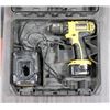 Image 1 : DRILL WITH CASE, DEWALT DC 742 3/8 CORDLESS DRILL