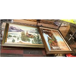 LOT OF 2 ORIGINAL OIL PAINTINGS BY GAIL INGLIS