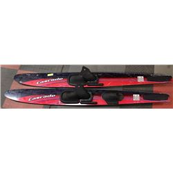 SET OF 2 CASCADE WATER SKIIS