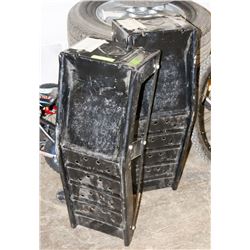 PAIR OF METAL CAR RAMPS