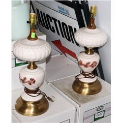 PAIR OF LAMPS NO SHADES