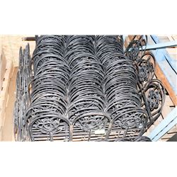 LOT OF 70- 3 FT DECORATIVE STEEL FENCING