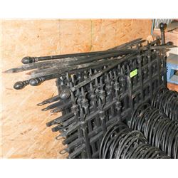 LOT OF 10 -3 FT DECORATIVE IRON FENCING