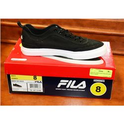NEW FILA MEN'S SIZE 8 BLACK AND WHITE SHOES