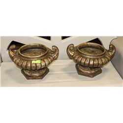 2 ROMAN STYLE POTS.