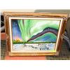 Image 1 : ARCTIC SCENE OIL PAINTING SIGNED JENNY T.