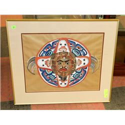 NATIVE PRINT FRAMED