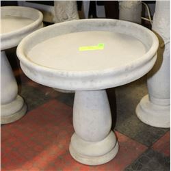 CONCRETE 2 PIECE BIRDBATH 14" X 14"