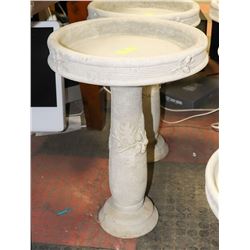 CONCRETE 2 PIECE BIRDBATH 16" X 23"