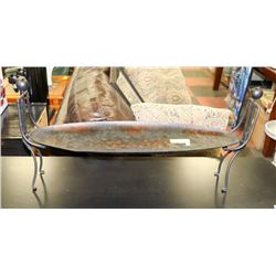 LARGE 2 MAN METAL PLATTER