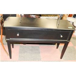 BLACK SOLID WOOD ENTRANCE TABLE W/