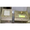 Image 1 : GROUP OF 2 SHOWHOME ORNAMENTAL STORAGE BOXES