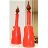 Image 1 : PAIR OF RED VASES