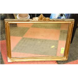 VINTAGE GOLD TONE MIRROR AS IS
